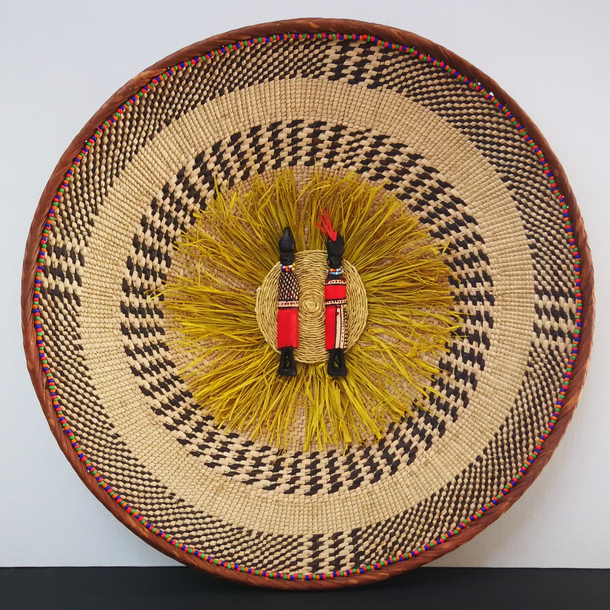 Woven Wall Basket, African Wall Basket, Decorative Wall Basket, Wall ...