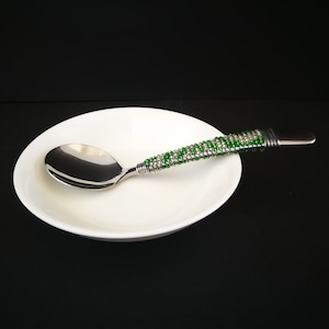 Beaded Sugar Spoon, Sugar Spoon, Jam Spoon, African Sugar Spoon, Condiment Spoon, Decorative Spoon, African Table Decor, African Gift, Spoon