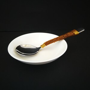 Beaded Sugar Spoon, Sugar Spoon, Jam Spoon, African Sugar Spoon, Condiment Spoon, Decorative Spoon, African Table Decor, African Gift, Spoon