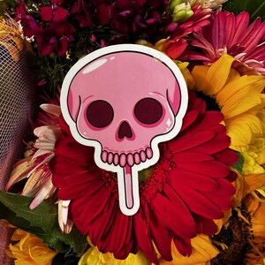 skull lollipop - sticker
