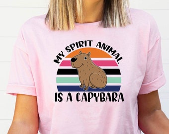 Capybara T-Shirt, Animal Lover Shirt, Retro Capybara Shirt, Funny Capybara Tee, Animal Shirt, Capybara Vintage Shirt, Cute Capybara Gift