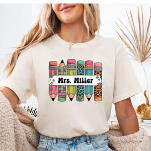 Custom Teacher Shirt, Teacher Name Shirt, Personalized Teacher Gift, Teacher Appreciation Gifts, Back to School Shirt, Gift for Teacher