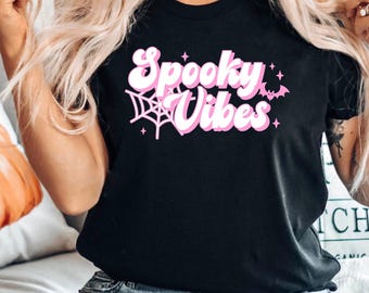 Spooky Vibes Shirt, Spooky Vibes Sweatshirt, Cute Spooky Season Sweater, Spooky Vibes T-Shirt, Halloween Spooky Sweat, Halloween Vibes Tee