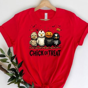Chick or Treat Shirt, Halloween Chick or Treat T-Shirt, Spooky Chicken Shirt, Halloween Chicken Tee, Chick or Treat Tee, Spooky Halloween