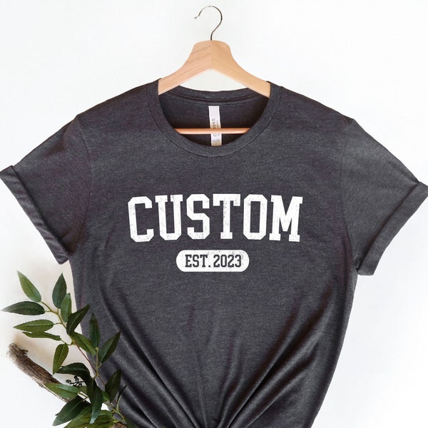 Custom Name Est T-Shirt, Grandma Est Custom Year Shirt, Personalized Established T-Shirt, Custom Mama Shirt, Pregnancy Reveal, Nana 2023 Tee