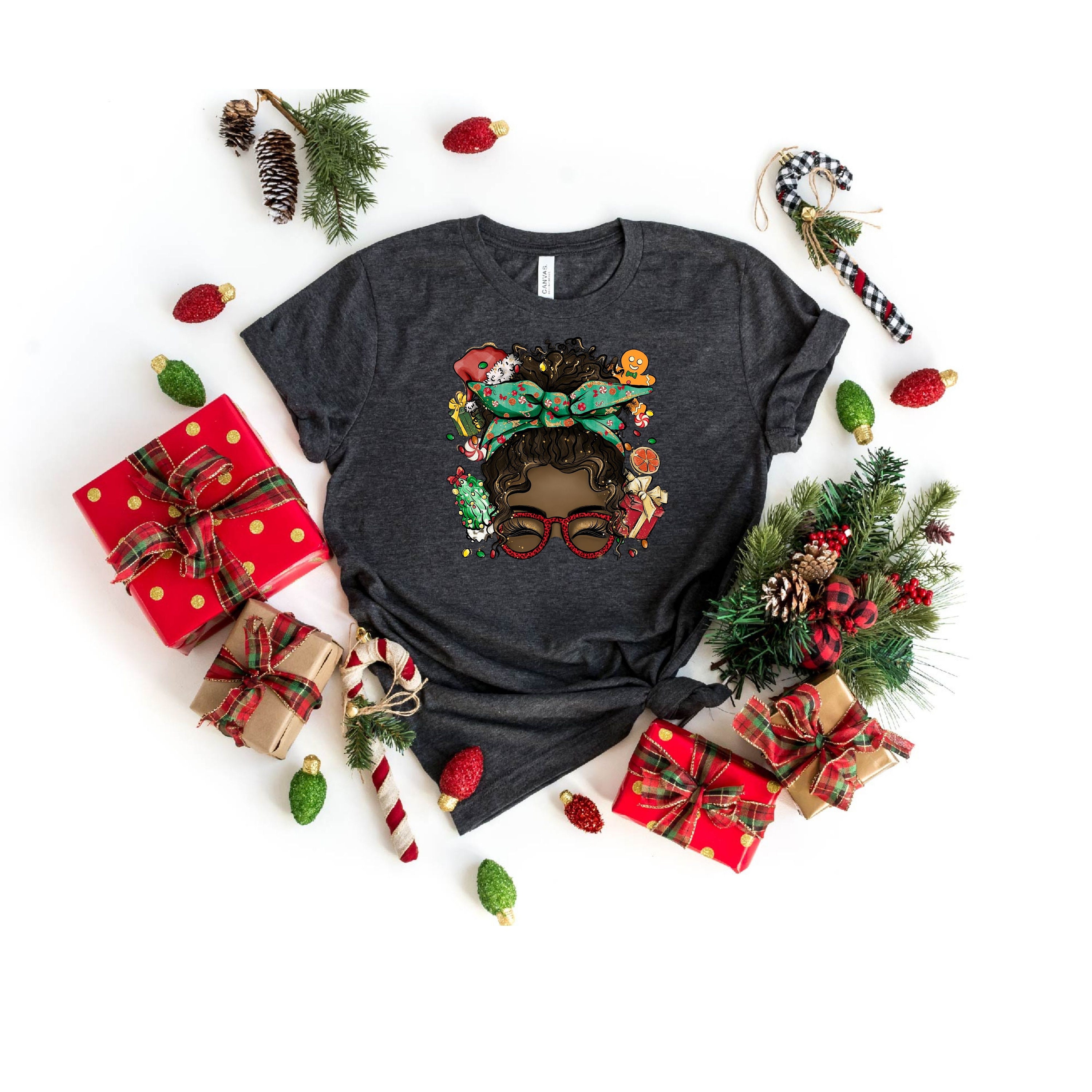 Black Christmas T-shirt, African American Christmas Shirt, Christmas ...