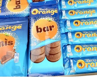 Cesto di cioccolato della cassetta delle lettere arancione di Terry