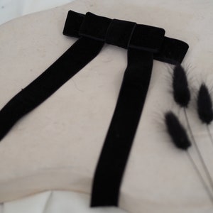 Dünne Haarschleife aus Samtbändern für das Haar Spange Bild 3