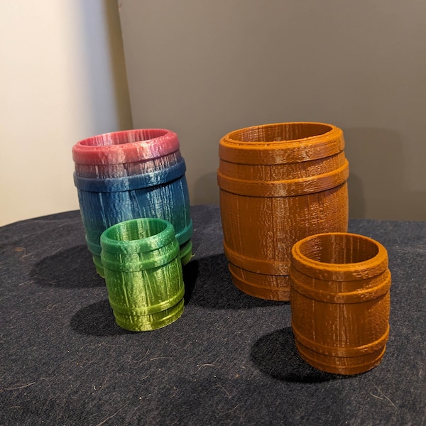 Wooden Barrel Cup for Storage, Planter, or can Coozie