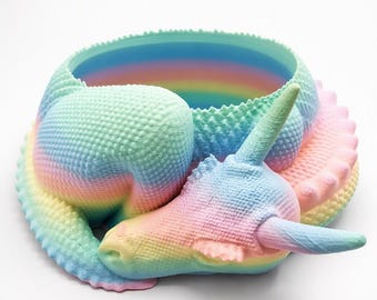 3D Printed Horned Dinosaur Planter | Succulent Pot | Cute Dinosaur Decor | Available in Multiple Colors