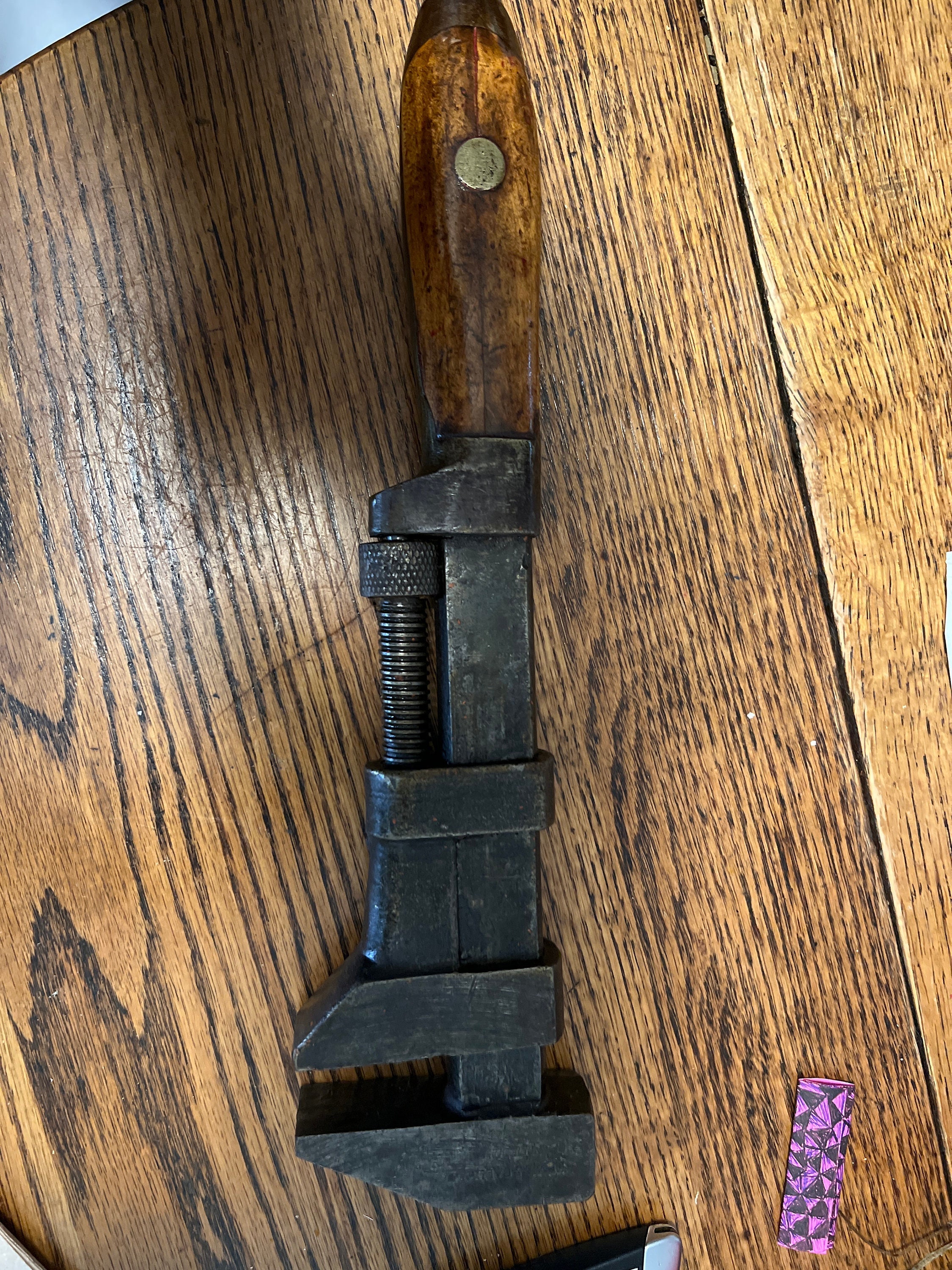 Antique Bemis & Call Co Springfield, Mass. USA Adjustable Wrench Works