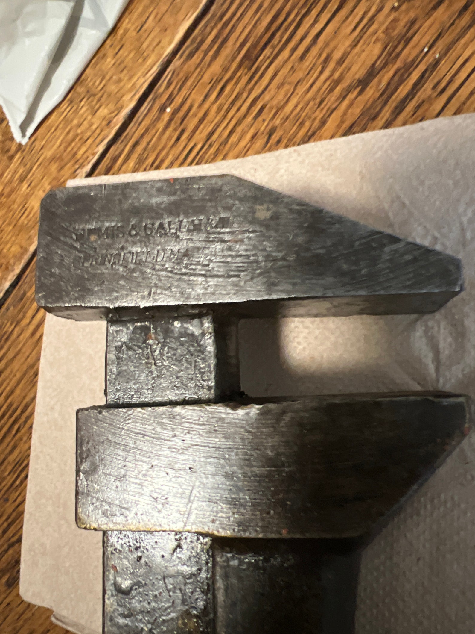 Antique Bemis & Call Co Springfield, Mass. USA Adjustable Wrench Works