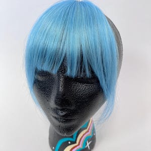 Custom Colored Bangers, Clip in Bangs, Clip on Bangs, Human Hair Extensions, Festival Hair, Extension Hair, Colored Hair