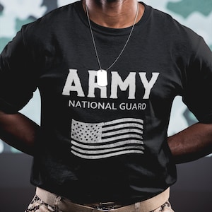 T-Shirt der Nationalgarde der Armee, Flaggenhemd der Armee, Soldatenhemd der Armee
