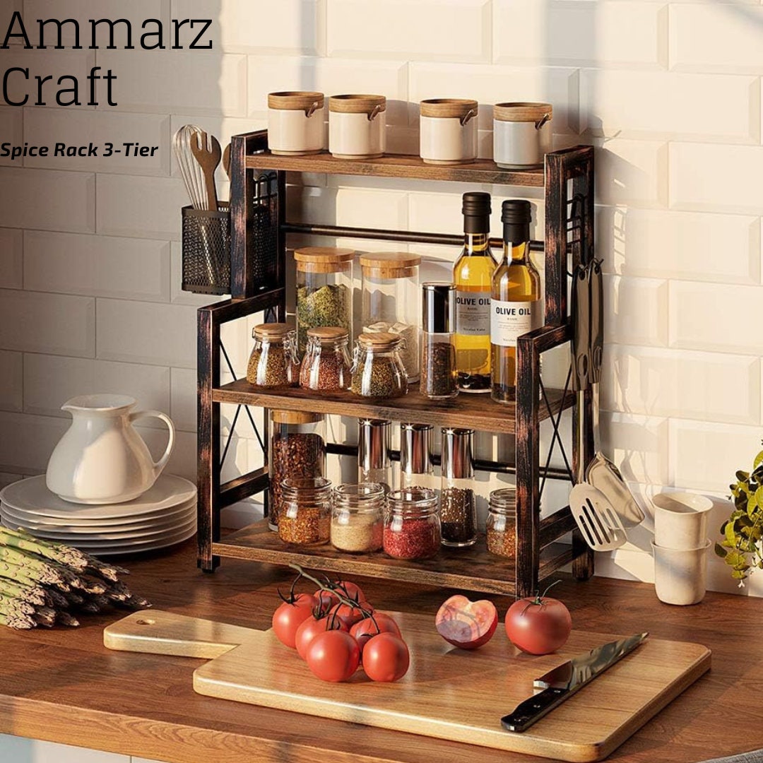 3 Tier Spice Rack Etsy