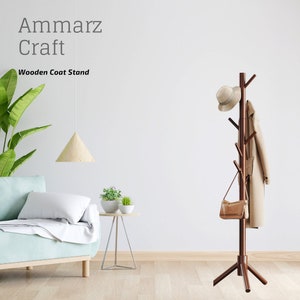 HANG - Perchero de pie de diseño hecho en madera