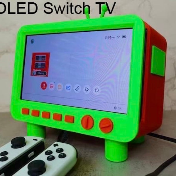 OLED Nintendo Switch Mini TV Screen Display / Gaming Gift / Nintendo Accessories / Nintendo Switch / Switch Accessories / Mini TV