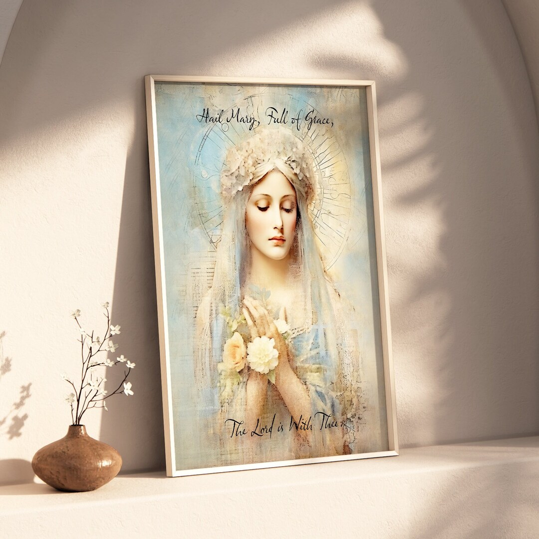 Mary Full Of Grace Handmade Clay Art main image 0