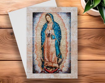 Our Lady of Guadalupe Greeting Card, St. Juan Diego: Catholic Art C4