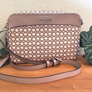 New Kate Spade Tan and Cream Crossbody Bag