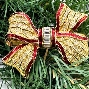 Vintage RJ GRAZIANO Bow Brooch
