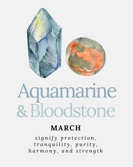 Birthstone Chart Matte Poster | Personalized Home Decor, Custom Wall Art, Gift for Birthday, Birthstone Chart Print, Unique Art