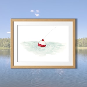 Bobber Bobbing Fishing Art Print