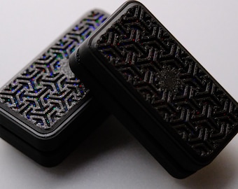 Black PLA Tessellated Holographic Pint-Sized Ice Cream Sandwich Slider