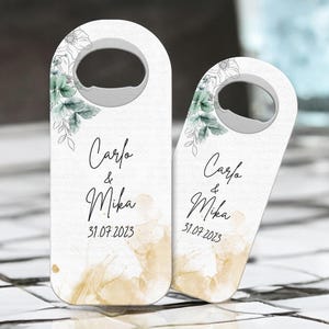 100Pcs Customizable Wedding Favor For Guests, Personalized Wedding Gift,Magnetic Bottle Opener,Save The Date, Custom Cap Opener,Wedding Gift