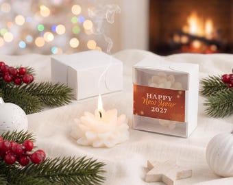 Personalized Christmas Gift, Handmade Christmas Favors Tealight Candle Holder, Noel New Year Happy Holiday Gift, Xmas, Christmas Table Decor