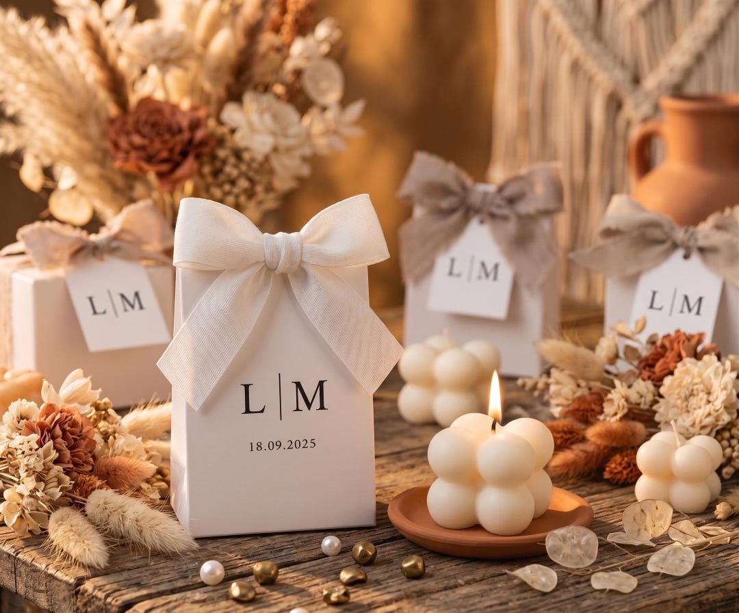 Wedding Favor Custom Candles, Bridal Shower Party Favors, Bulk Candle ...