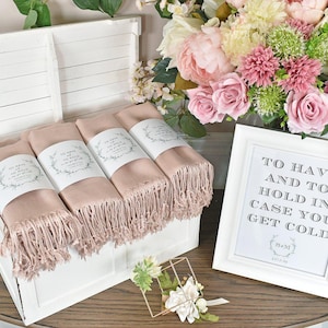 50 Pcs Pashmina Shawl Wedding Favors for Guests Pashminas in Bulk Bridal Shower Favors Shawls for Wedding Personalized Party Favors Bulk