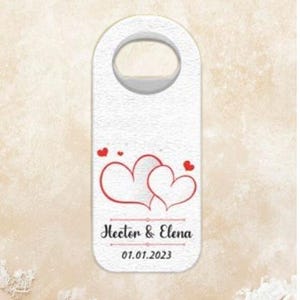 100 stuks aanpasbare bedankje voor gasten, gepersonaliseerd huwelijkscadeau, magnetische flesopener, bewaar deze datum, aangepaste dopopener, huwelijkscadeau