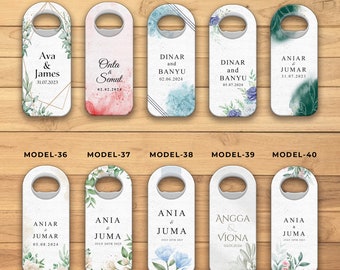 30 pcs. Wedding Magnet Bottle Opener, Save the Date Wedding Favors for Guests in Bulk, Minimalist Wedding Favors, Personalized Cap Openers