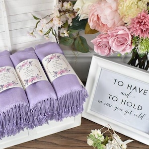 Scialle in pashmina bianca, bomboniere per gli ospiti, pashmine all'ingrosso per la festa nuziale, bomboniere scialli per matrimonio, pashmina personalizzata