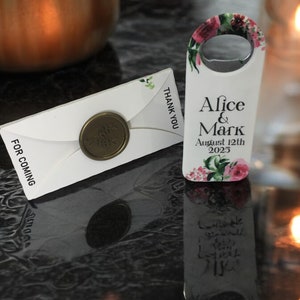 Bomboniera magnetica Magneti nuziali in legno personalizzati Bomboniera ospiti Apribottiglie magnetici Apricapsule personalizzati Regalo di nozze
