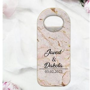 Personalized Wedding Favors Bottle Opener Magnet, Custom Fridge Bottle Opener, Wedding Party Favor Guests, Bridal Shower Favor, Baby Showers