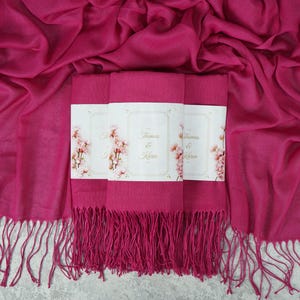 Personalized Gifts, Wedding Scarf, Bridesmaid Shawl, Bridal Shower Favor, Bridesmaid Proposal, Personalized Pashminas Shawls, Wedding Gifts