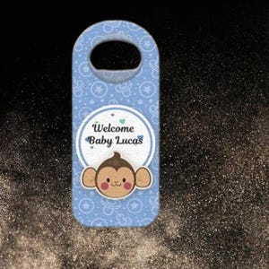 Personalized Baby Shower Bottle Opener Magnet, Custom Bottle Opener Fridge Magnet, Baptism, First Communion Favor, Wedding Party Favor Guest