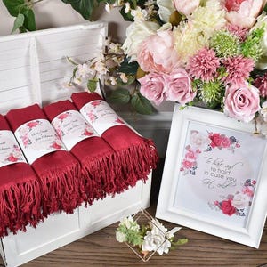 Wedding favors for guests in bulk Pashminas for wedding Personalized Gift wholesale shawls gastgeschenk hochzeit to have and to hold