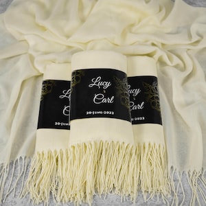 Pashminas for Wedding, Scarf, Bridesmaid Shawl, Wedding Scarf, Bridal Shower, Bridesmaid Proposal, Personalized Pashmina Scarf, Wedding Gift