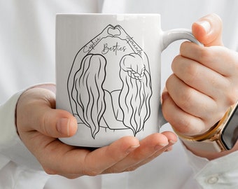 Valentine mug, Gift for Besties, Mug for Valentine, Love coffee Mug Gift for Friends, Gift for best friends, Ceramic Mugs 11oz and 15oz.