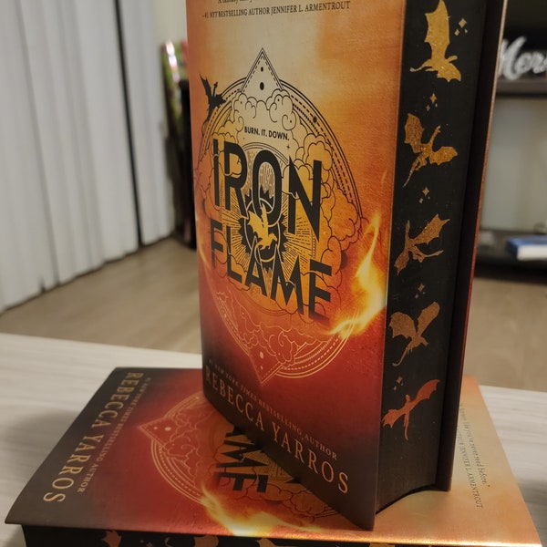 Iron Flame with sprayed Edges ombre dragons