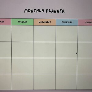 Printable Monthly Planner