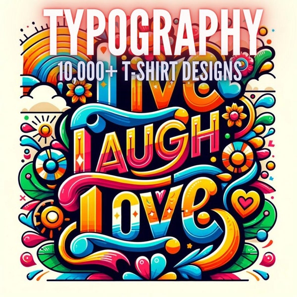 10,000+ Typography Quotes T-Shirt Design Bundle, Print on Demand Shirt Designs, Typography tshirt Design Print, Digital Download