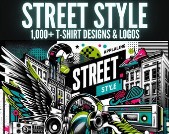 1,000+ Street Style T-Shirts Designs | Mega Bundle | Instant Download | svg png eps jpg | Commercial Free Use