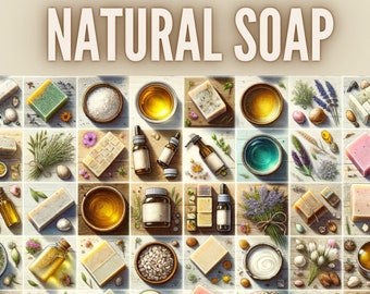 50 Natural Soap Making Recipes | Natural Soap | ebook | DIY Soaps | Skin Care | Soap Ideas | Vegan Bars | Eco Soaps | Handmade | Organic