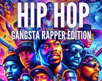 700+ Hip Hop Gangsta Rappers T-Shirt Designs & Logos | Special Edition | Rap Design Bundle | Instant Download | Free Commercial Use