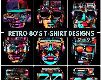 500+ Retro Vintage 80's & 90s T-shirt Designs | Bundle Vintage 1999-1979  |  digital Downloads | svg png eps jpg