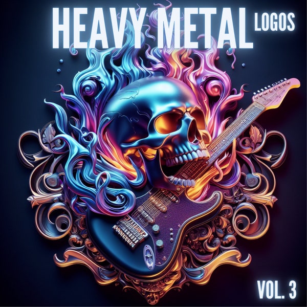 60+ Heavy Metal Designs Vol. 3 | Rock Metal Band Designs | Heavy Metal Rock Band | JPG | Instant Download